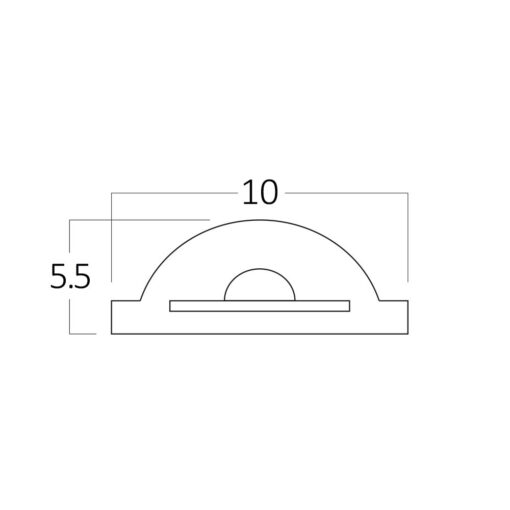 Ταινία led cob 12w/m 1250lm/m 220V IP65 3000k – BS02-00710