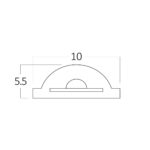 Ταινία led cob 12w/m 1250lm/m 220V IP65 6500k – BS02-00713
