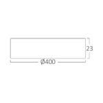 Πλαφονιέρα “Jade” slim 36W CCT Ø40 – BP07-00487