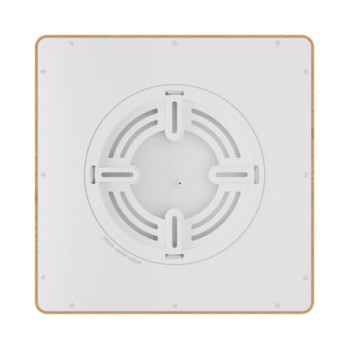 Πλαφονιέρα “Jade” slim 20W CCT Ξύλο 23×23 – BP07-10287