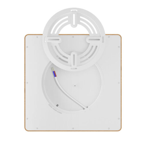 Πλαφονιέρα “Jade” slim 20W CCT Ξύλο 23×23 – BP07-10287
