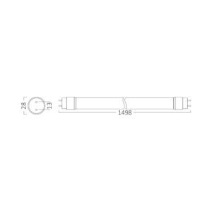 BRY-ADVANCE-24W-G13-SG-T8-GLS-4000K-LED TUBE – BA52-21581