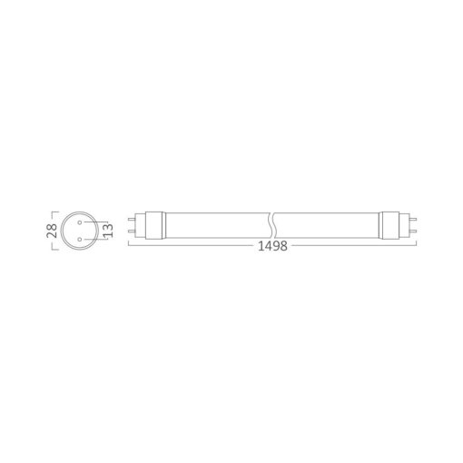 BRY-ADVANCE-24W-G13-SG-T8-GLS-6500K-LED TUBE – BA52-21583