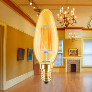 Λάμπα led κερί filament μελί 4W E14 2200K – BB36-00410