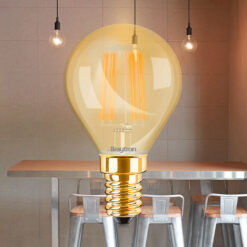 Λάμπα led σφαιρικό filament μελί 4W E14 2200K – BB37-00410
