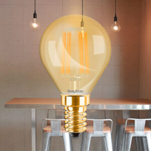 Λάμπα led σφαιρικό filament μελί 4W E14 2200K – BB37-00410