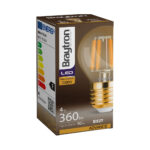 Λάμπα led σφαιρικό filament μελί 4W E27 2200K – BB37-00420