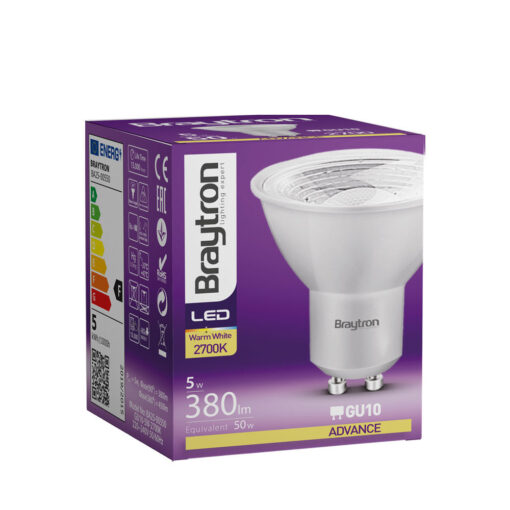 Λάμπα led GU10 5w 38° 2700k – BA25-00550