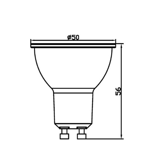 Λάμπα led GU10 5w 38° 4000k – BA25-00551