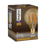 Λάμπα led G95 filament μελί 6W E27 2200K – BB47-00620