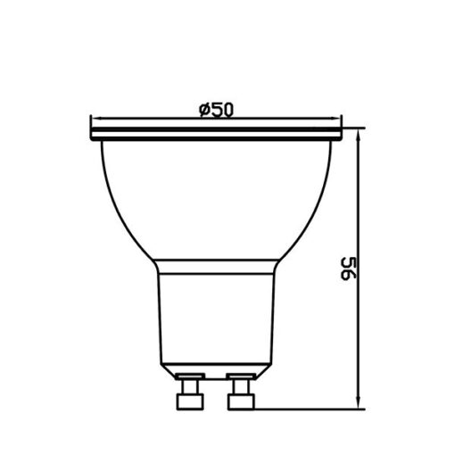 Λάμπα led GU10 7w 110° 6500k – BA24-00753