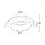 Σποτ ALFA GU10 RND Λευκό Μονό – BH03-06040