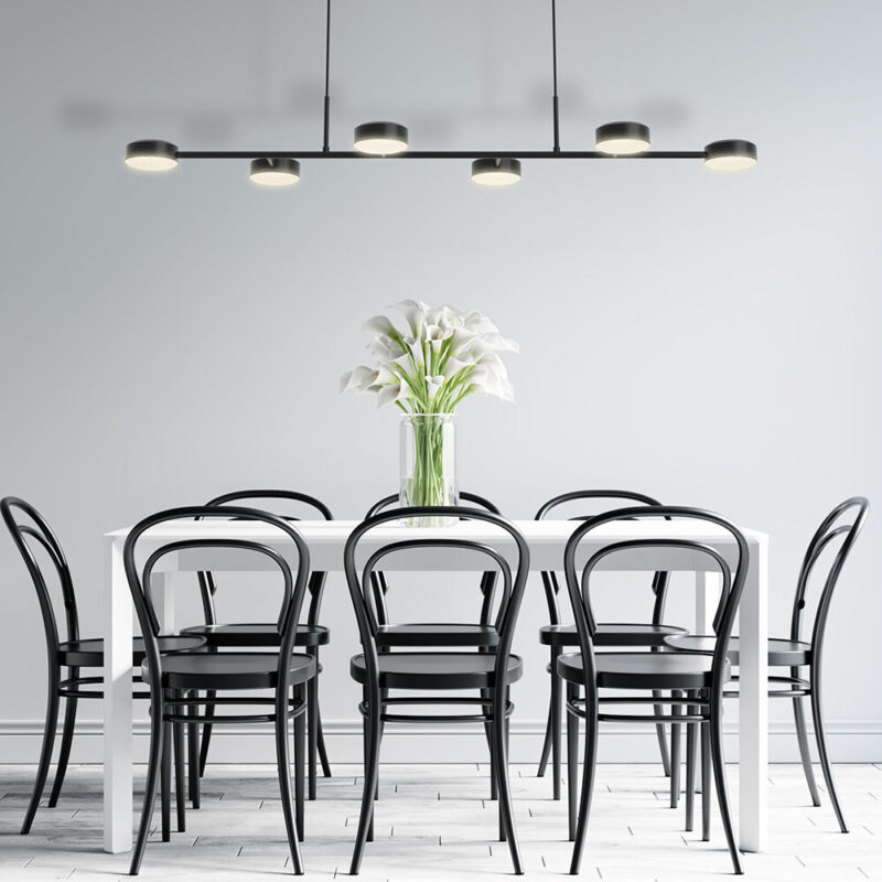 Κρεμαστό Led “Arcana” 48w  5280 lm 3000k Μαύρο – BH18-01301