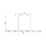 Κρεμαστό Led “Arcana” 48w  5280 lm 3000k Μαύρο – BH18-01301