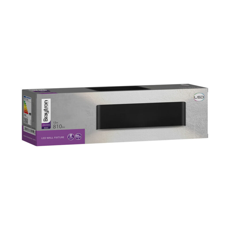 BRY-AVVA-WL04-12W-300L-RCT-BLC-3000K-WALL LIGHT – BH07-03301