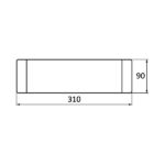 BRY-AVVA-WL04-12W-300L-RCT-BLC-3000K-WALL LIGHT – BH07-03301