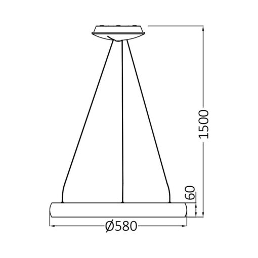 Κρεμαστό Led 46W Bella, CCT, 5200 lm, 58cm – BH17-03481