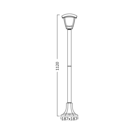 BRY-BERLIN_WL.P-1100mm-BLC-E27-IP44-BOLLARD – BG44-00701