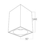 BRY-BETA-9414-SQR-WHT-GU10-SPOTLIGHT – BH04-00110