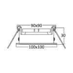 BRY-BETA-A-SQR-1D-BLC-SPOTLIGHT – BH03-05021