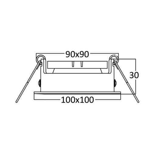BRY-BETA-A-SQR-1D-BLC-SPOTLIGHT – BH03-05021