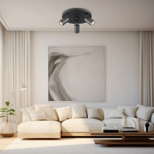 Σποτ “Beta”ροζέτα 3 x GU10  Μαύρο – BH04-00881