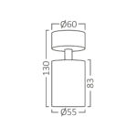 Σποτ Beta Μαύρο/χρυσό – BH04-00806
