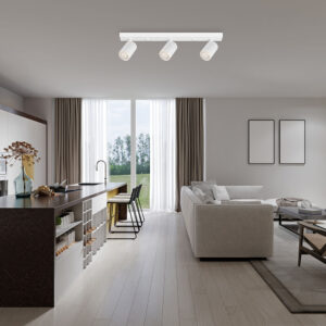 Σποτ “Beta” ράγα 3 x GU10 Λευκό – BH04-00830