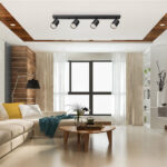 Σποτ “Beta” ράγα 4 x GU10 Μαύρο/Χρυσό – BH04-00846