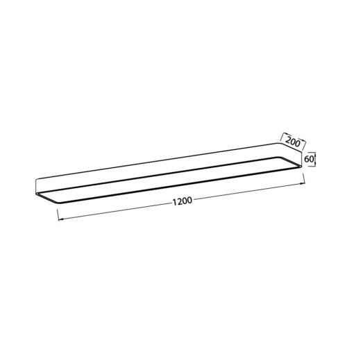 Πλαφονιέρα Blade 45W, CCT, 4650 lm, 120x20x6cm – BH16-08287
