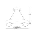 Κρεμαστό Led 45w 4650lm, CCT, 60cm – BH16-06281
