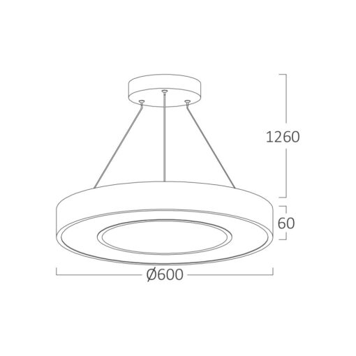 Κρεμαστό Led 45w 4650lm, CCT, 60cm – BH16-06280