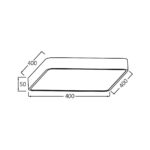 Πλαφονιέρα Blade 36W, CCT, 3680 lm, 40x40x5cm – BH16-05180