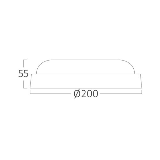 Πλαφονιέρα led “Bulkhead” 18w IP54 1780lm 3000k – BC17-01200