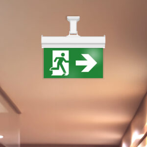 BRY-EXIT-LED-3W-HNG-IP20-WHT-EMERGENCY EXIT – BC14-01100