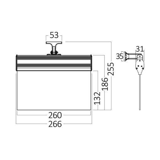 BRY-EXIT-LED-3W-HNG-IP20-WHT-EMERGENCY EXIT – BC14-01100