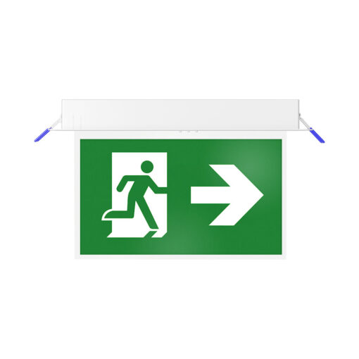 BRY-EXIT-LED-3W-RCS-IP20-WHT-EMERGENCY EXIT – BC14-01120