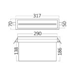 BRY-EXIT-LED-3W-RCS-IP20-WHT-EMERGENCY EXIT – BC14-01120