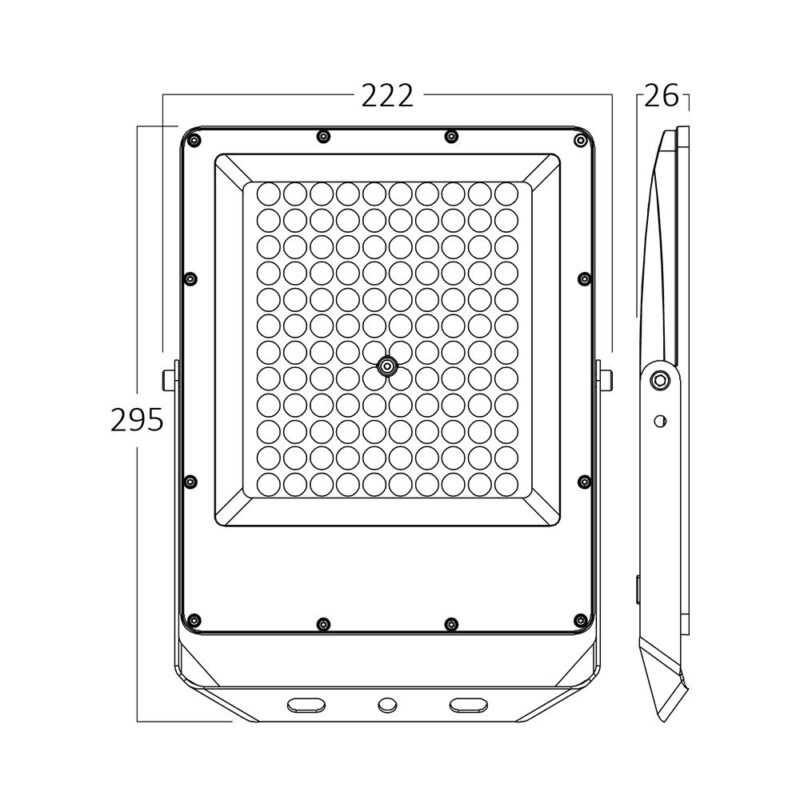 Προβολέας IP65 50W 5500 lm 3CCT (Γκρι) – BT65-05082