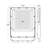 Προβολέας IP65 100W 11000 lm 3CCT (Γκρι) – BT65-09182