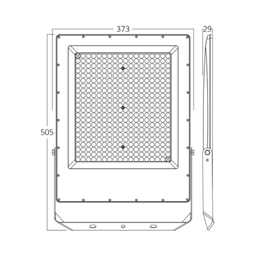 Προβολέας IP65 300W 22000 lm 3CCT (Γκρι) – BT65-09882