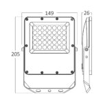 Προβολέας IP65 30W 3300 lm 3CCT (Γκρι) – BT65-03082