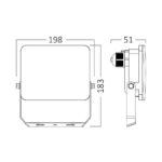 Προβολέας IP65 50W 4750lm 3CCT (Λευκός) – BT60-55080