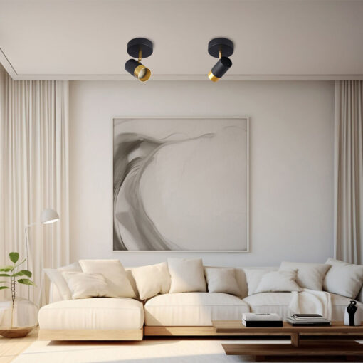 Σποτ GU10 μαύρο/χρυσό – BV04-00020