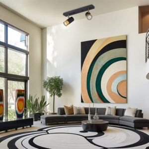 Σποτ οροφής 2 x GU10 μαύρο/χρυσό – BV04-00022