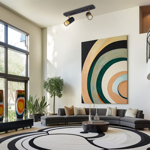 Σποτ οροφής 2 x GU10 μαύρο/χρυσό – BV04-00022