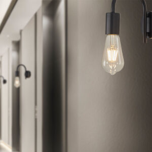 Απλικα Τοίχου Ε27 Μαυρη – BV04-00034