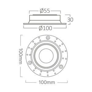 Σποτ αλουμίνιο για γυψοσανίδα – BH03-00820