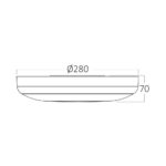 Πλαφονιέρα led “Grande” 20w 4in1 2000lm IP54 με ανίχνευση κίνησης, μέρα νύχτα και ασφαλείας – BC15-00580