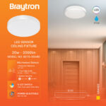 Πλαφονιέρα led “Grande” 20w 4in1 2000lm IP54 με ανίχνευση κίνησης και μέρα νύχτα – BC15-00480